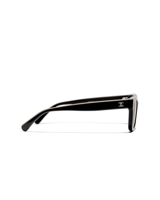 Chanel Black Sunglass Square Sunglasses Ch5417