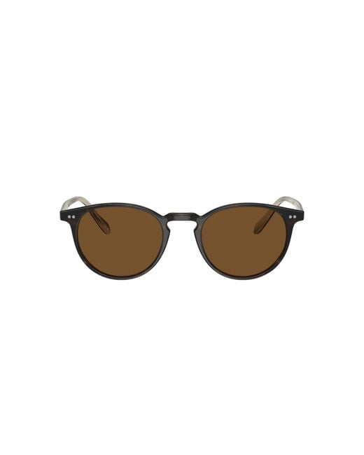 Oliver Peoples Black Sunglass Ov5004su Riley Sun