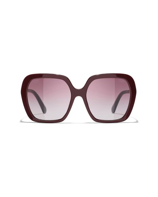 Chanel Black Sunglass Square Sunglasses Ch5521