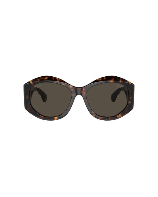 Chanel Black Sunglass Oval Sunglasses Ch5486