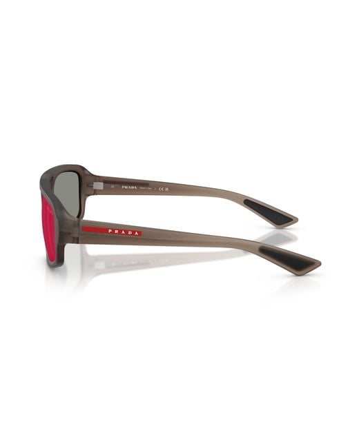 Prada Linea Rossa Black Sunglass Ps 03zs for men
