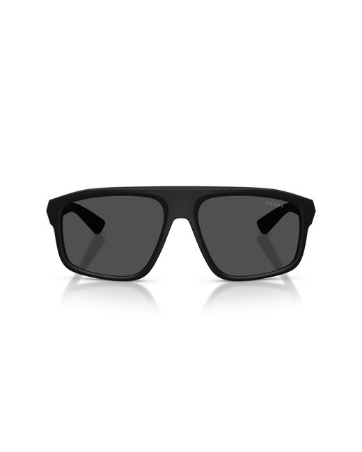 Prada Linea Rossa Black Sunglass Ps B02s for men