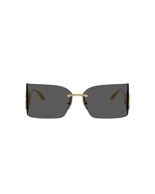 Dolce & Gabbana Black Rectangular Sunglasses