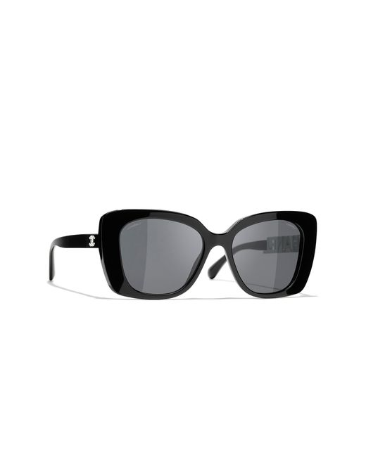 Chanel Black Sunglass Square Sunglasses Ch5422b