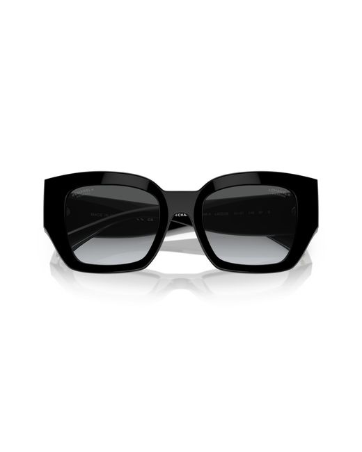 Chanel Black Sunglass Square Sunglasses Ch5506a