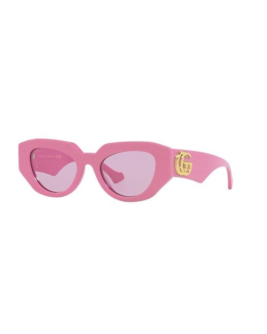 Gucci Black GG1421S Pink Sunglasses