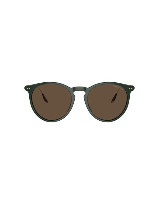 Ralph Lauren Mannelijk Sunglass Rl8181P in het Black voor heren
