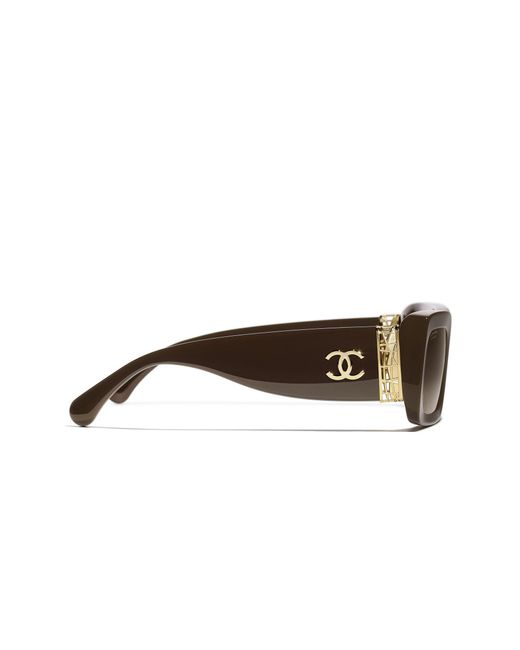 Chanel Black Sunglass Ch5534a Rectangle Sunglasses Ch5534a