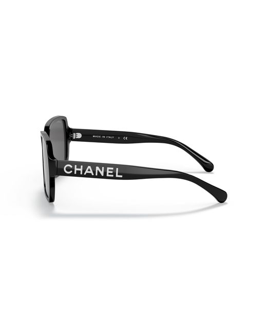 Chanel Black Sunglass Square Sunglasses Ch5408