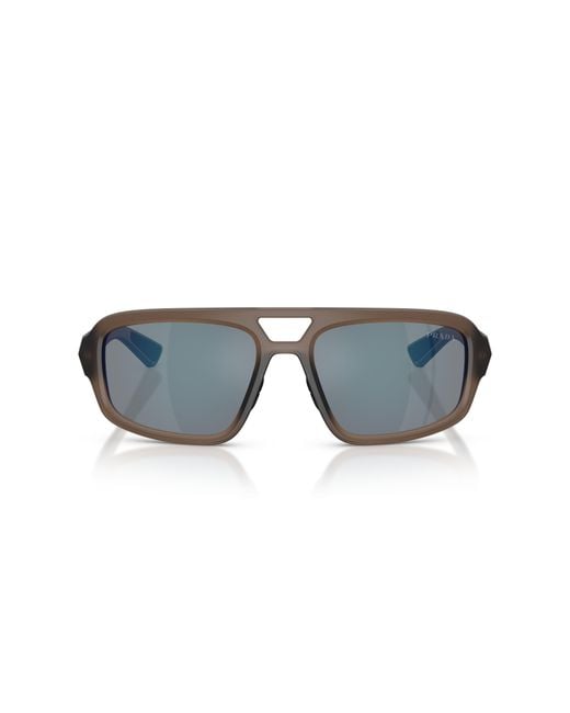 Prada Linea Rossa Black Sunglass Ps 03zs for men