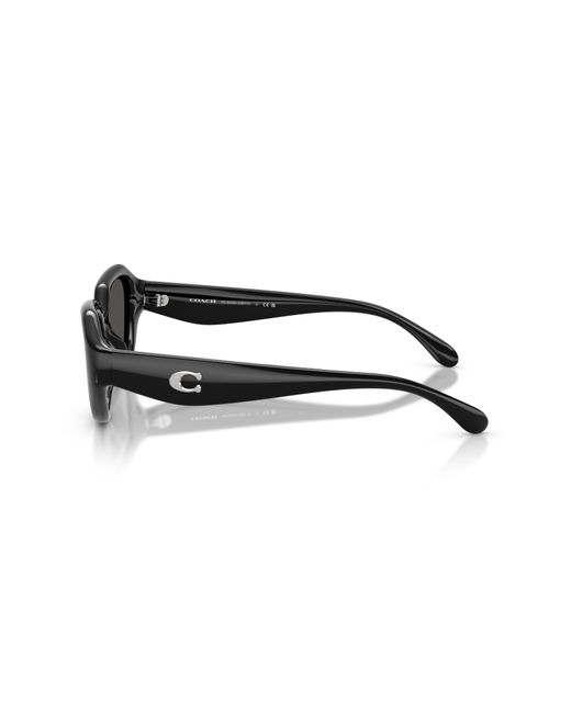 COACH Black C Hardware Geometric Sunglasses