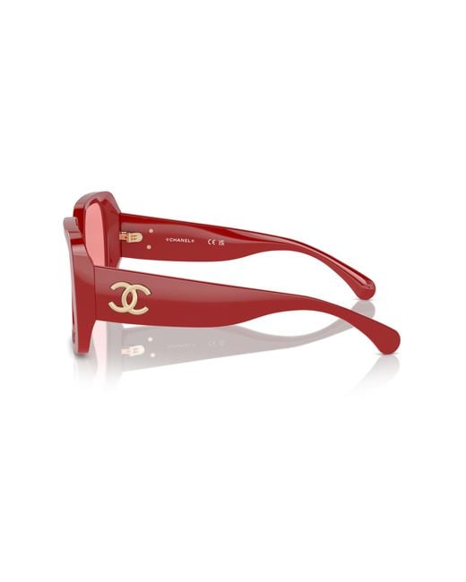 Chanel Red Sunglass Ch9149