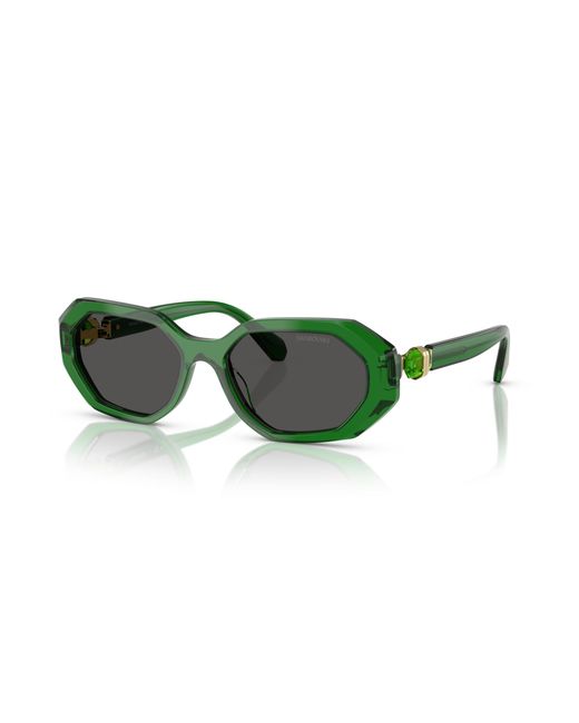 Swarovski Green Sunglass Sk6028