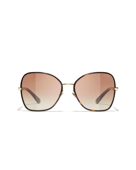 Chanel Black Sunglass Butterfly Sunglasses Ch4283
