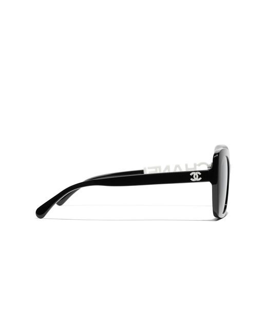 Chanel Black Sunglass Square Sunglasses Ch5422b