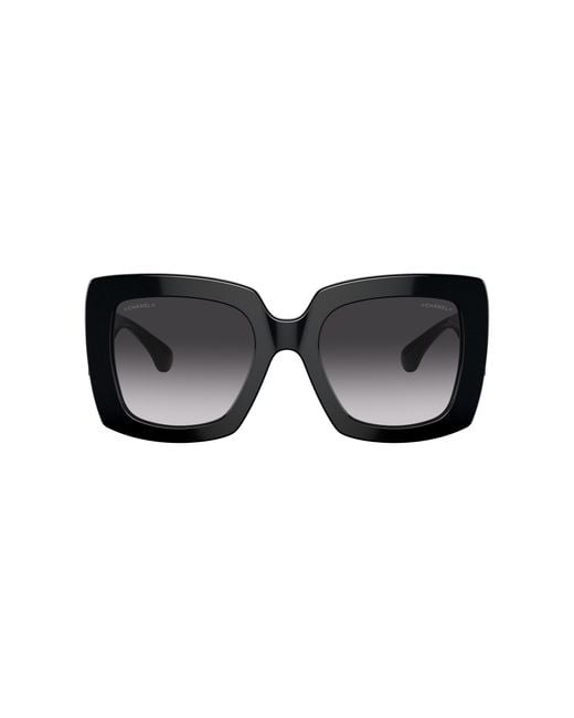 Chanel Black Sunglass Square Sunglasses Ch5474q
