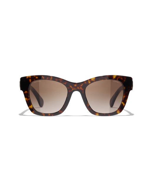 Chanel Black Sunglass Square Sunglasses Ch5478