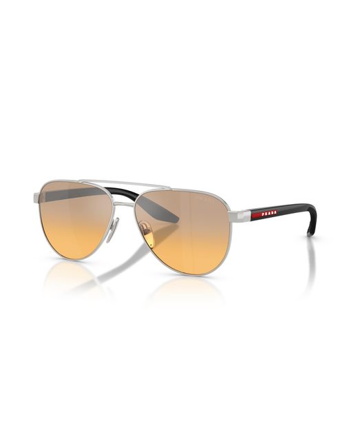 Prada Linea Rossa Black Sunglass Ps 55ys for men