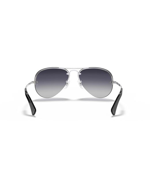 Ray-Ban Black Sunglasses Man Rb3449 - Silver Frame Grey Lenses 59-14 for men