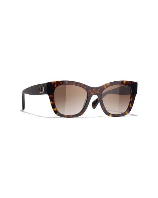 Chanel Black Sunglass Square Sunglasses Ch5478