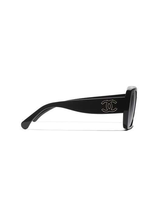Chanel Black Sunglass Square Sunglasses Ch5541
