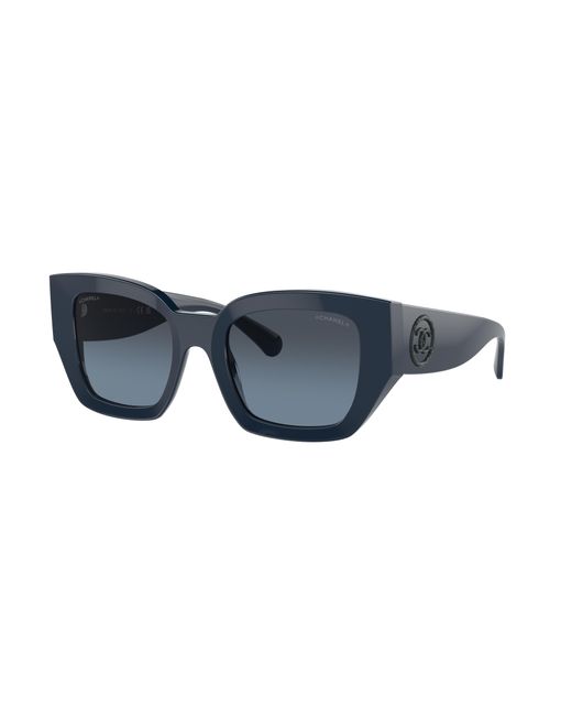 Chanel Black Sunglass Square Sunglasses Ch5506