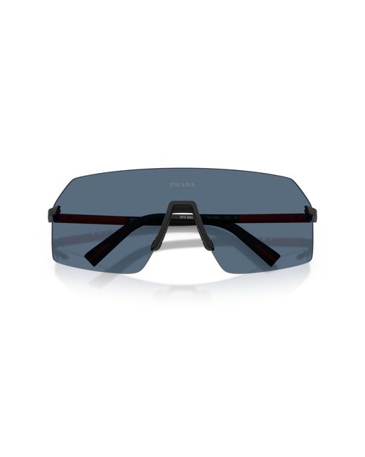 Prada Linea Rossa Black Sunglass Ps B50s for men