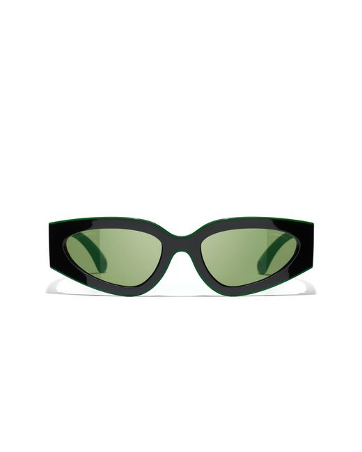 Chanel Black Sunglass Cat Eye Sunglasses Ch6056