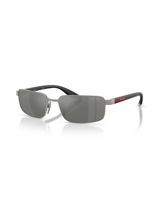 Prada Linea Rossa Black Sunglass Ps B54s for men