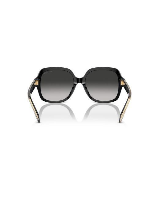 COACH Black Hc8395u Universal Fit Square Sunglasses