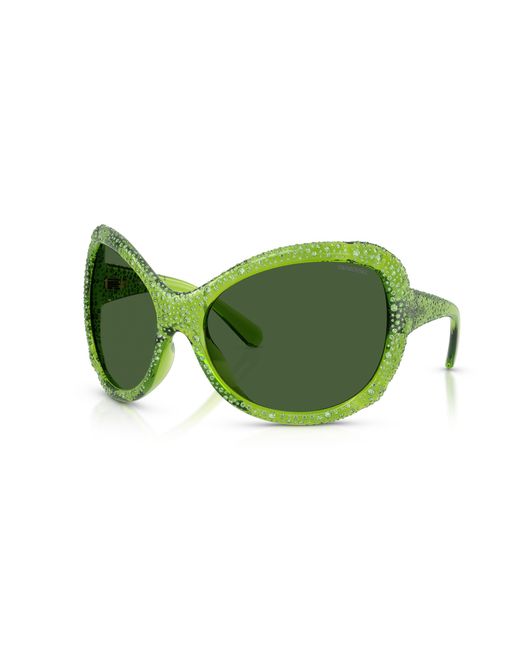 Swarovski Green Sunglass Sk6052