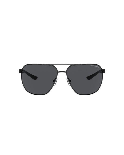 ARMANI EXCHANGE Black Sunglass Ax2047s for men