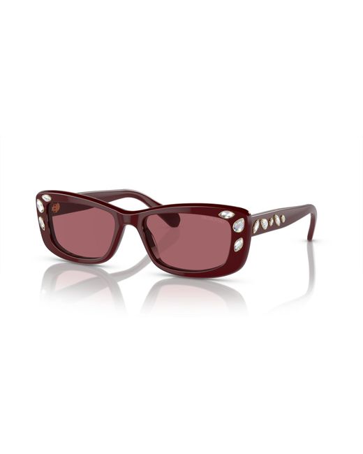 Swarovski Multicolor Sk6008 Square Sunglasses