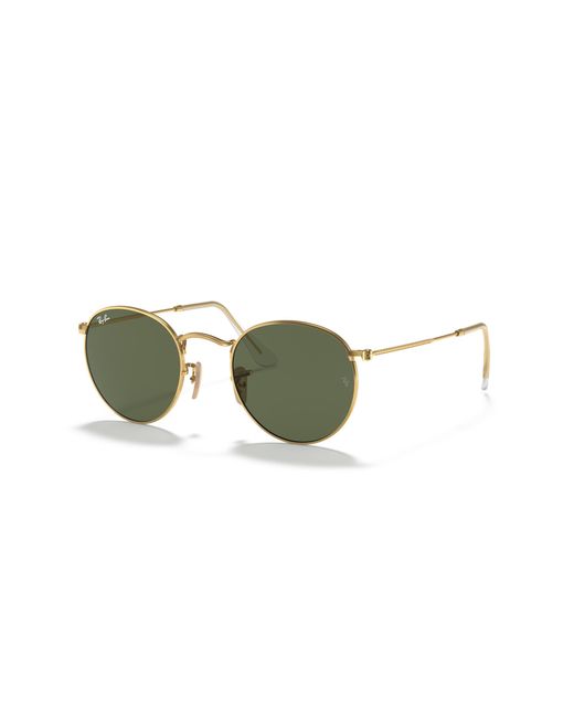 Ray-Ban Black Sunglass Rb3447n Round Flat Lenses for men
