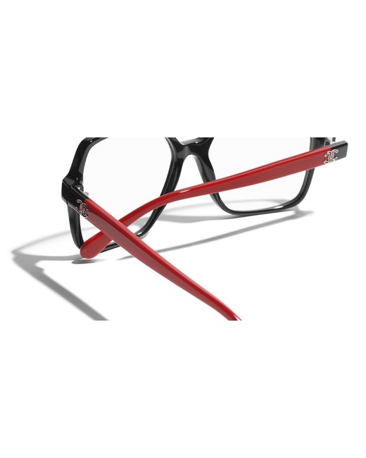 Chanel Black Sunglass Square Eyeglasses Ch3473