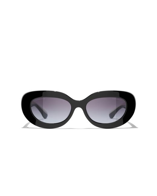 Chanel Black Sunglass Oval Sunglasses Ch5562b Ch5562b