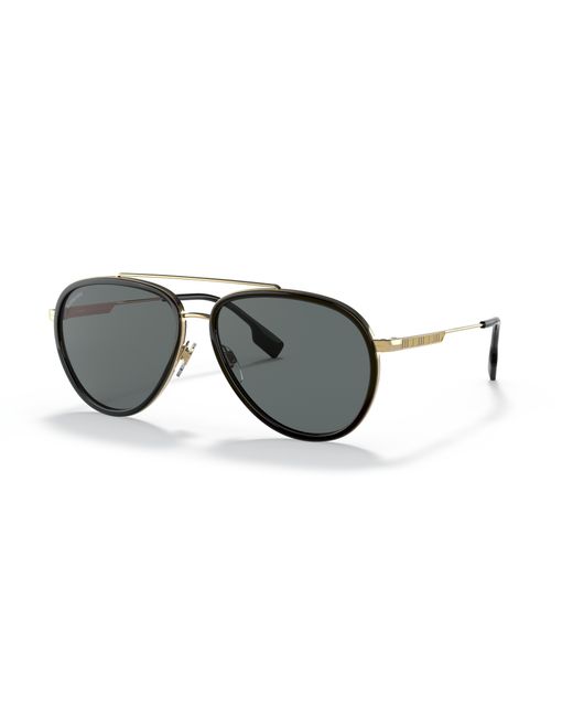 Burberry Black Sunglass Be3125 Oliver for men