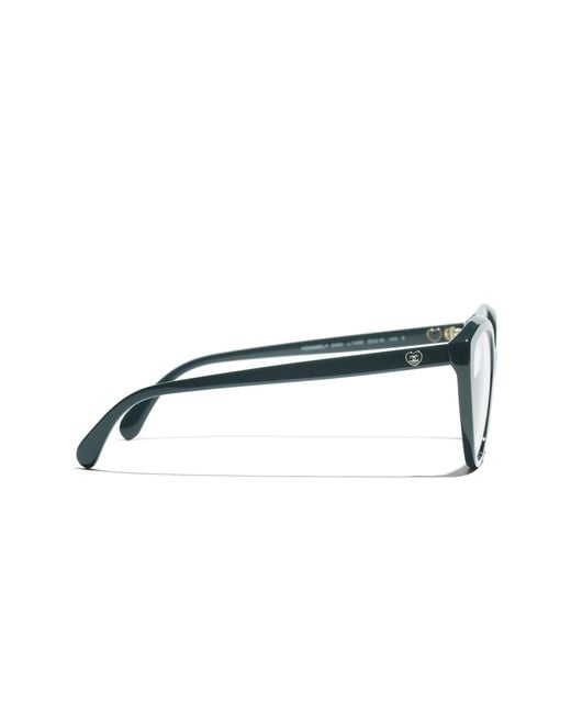 Chanel Black Sunglass Cat Eye Eyeglasses Ch3464