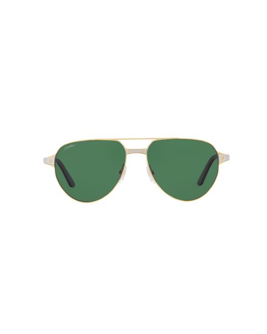 Sunglass CT0425S Cartier pour homme en coloris Green