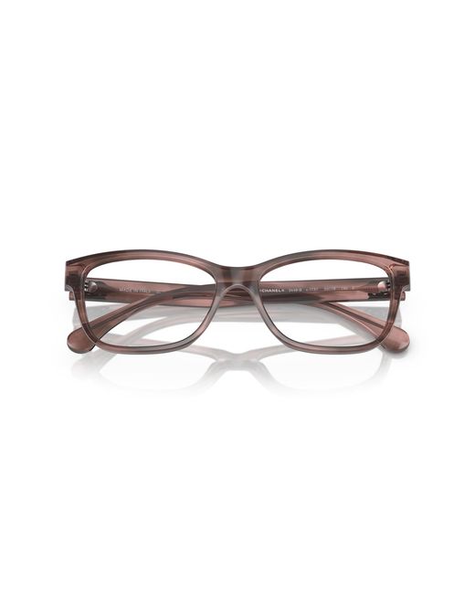 Chanel Black Sunglass Rectangle Eyeglasses Ch3449b