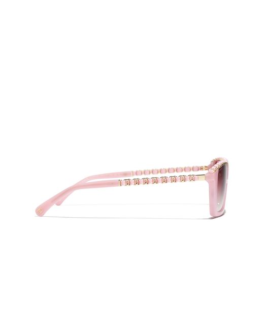 Chanel Black Sunglass Rectangle Sunglasses Ch5548q