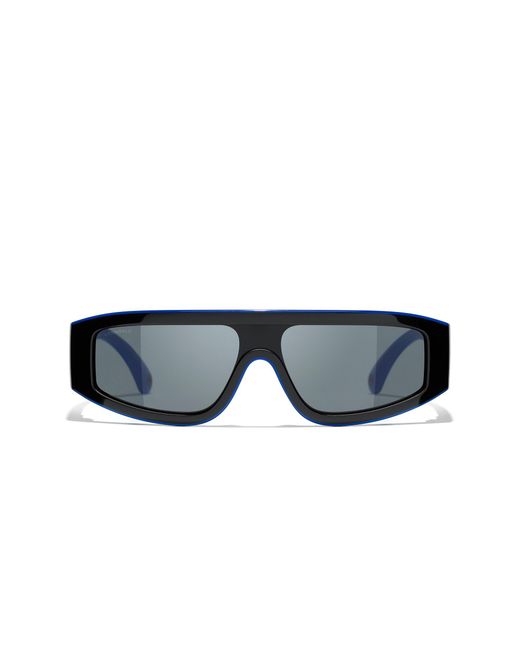 Chanel Green Sunglass Shield Sunglasses Ch6057