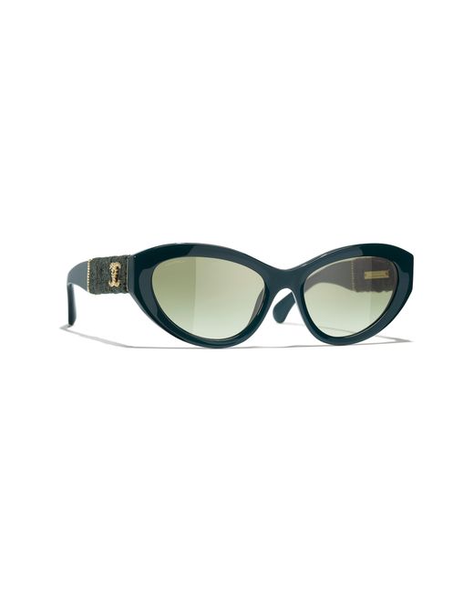 Chanel Black Sunglass Cat Eye Sunglasses Ch5513