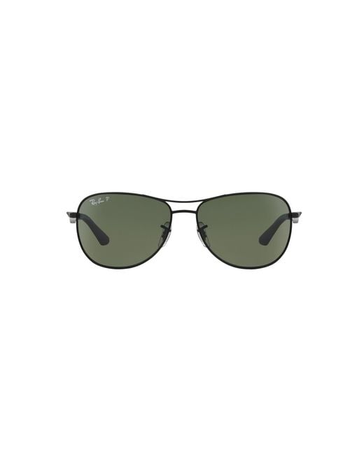 Ray-Ban Sunglasses Man Rb3519 - Black Frame Green Lenses Polarized 59-15 for men