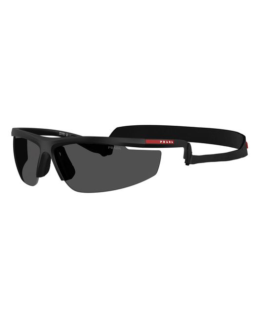Prada Linea Rossa Black Sunglass Ps A02s for men