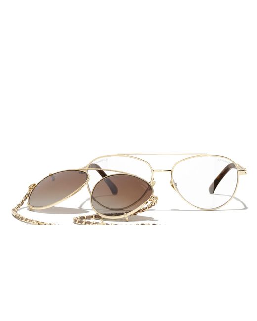 Chanel Green Sunglass Pilot Sunglasses Ch4292