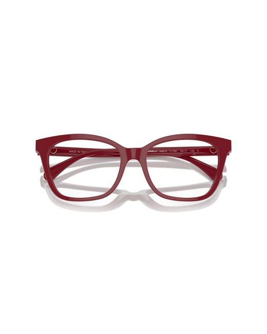 Chanel Black Sunglass Rectangle Eyeglasses Ch3463a