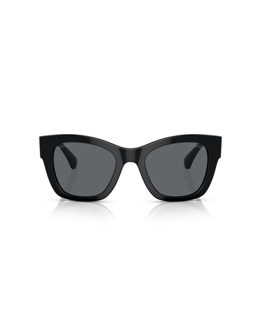 Chanel Black Sunglass Square Sunglasses Ch5478a