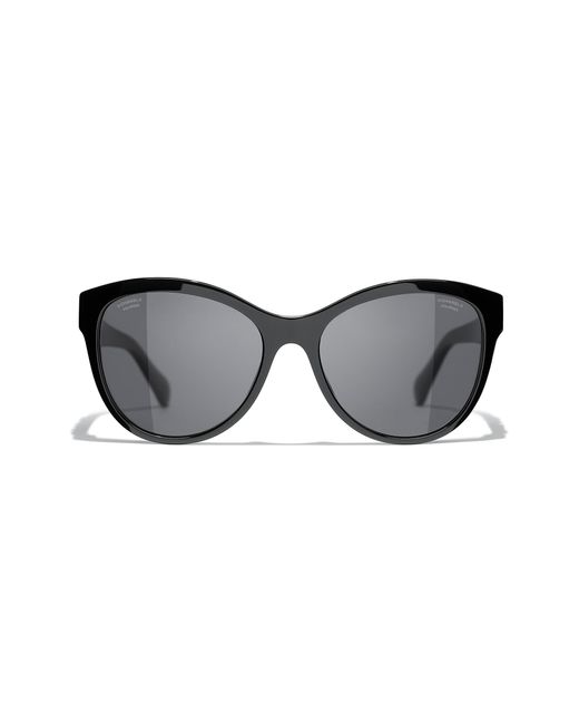Chanel Black Sunglass Butterfly Sunglasses Ch5458