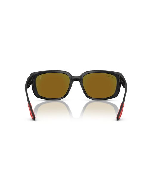 Ray-Ban Black Sunglasses Rb4443m Scuderia Ferrari Collection Polarized+ Lenses